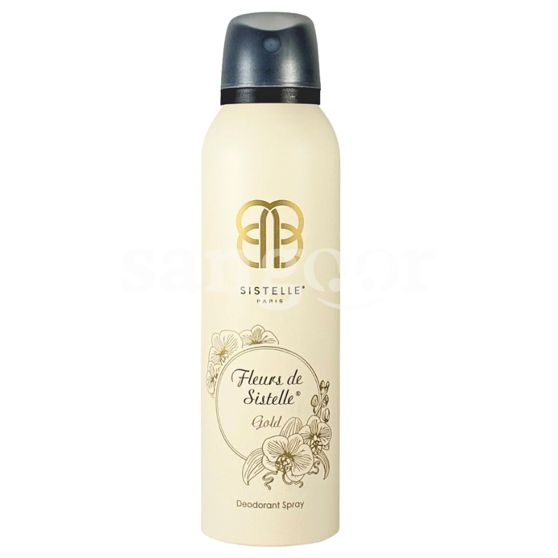 SISTELLE DEODORANT 200ML FLEURS DE SISTELLE GOLD SISTELLE-DEODORANT-200ML-FLEURS-DE-SISTELLE-GOLD.png.Prix Tunisie