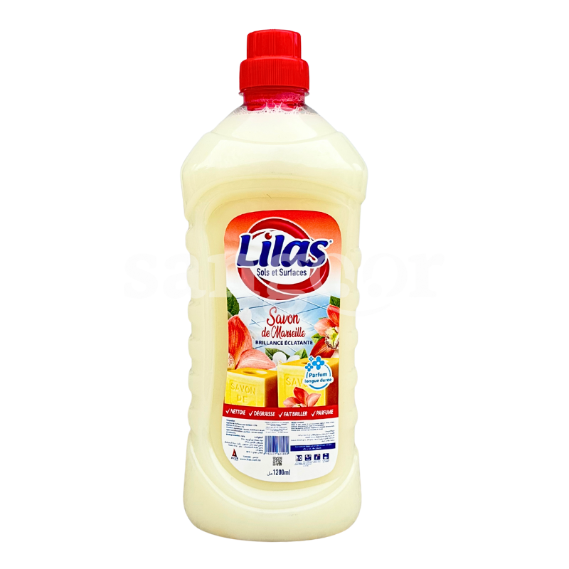 LILAS DESODORISANT SOLS ET SURFACES 1.2L SAVON DE MARSEILLE LILAS-DESODORISANT-SOLS-ET-SURFACES-1.2L-SAVON-DE-MARSEILLE.png.Prix Tunisie