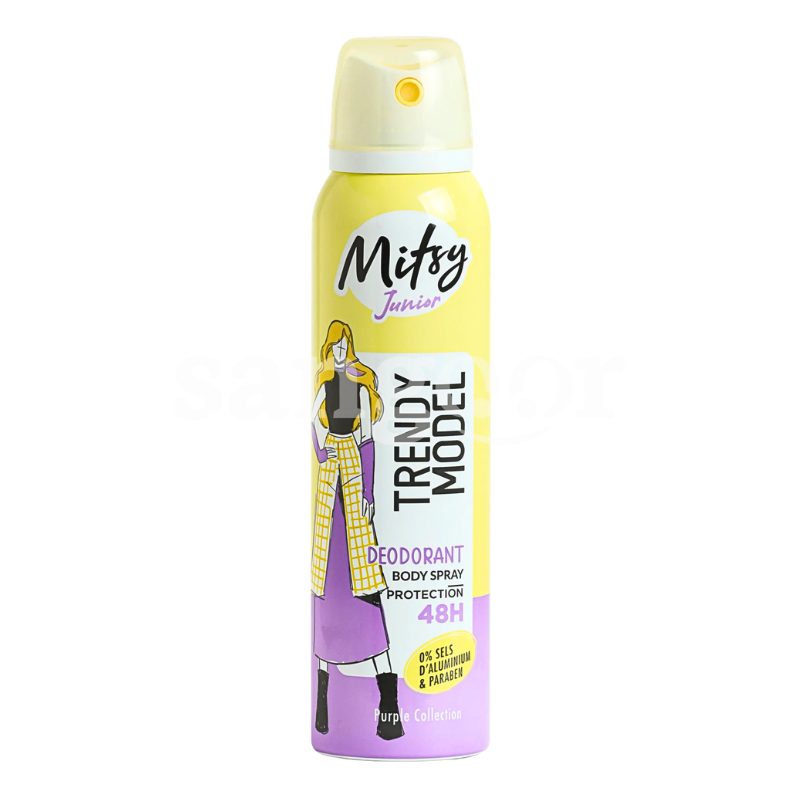 MITSY DEODORANT ENFANT 150ML TRENDY MODEL MITSY-DEODORANT-ENFANT-150ML-TRENDY-MODEL.png.Prix Tunisie