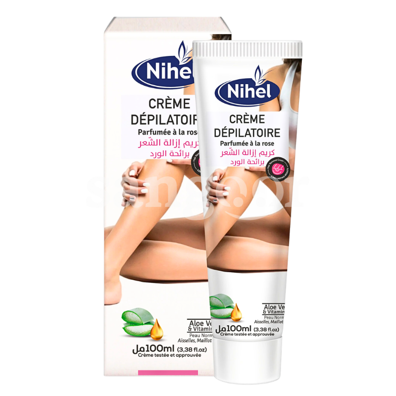 NIHEL CREME DEPILATOIRE 100ML ALOE VERA VITAMINE E NIHEL-CREME-DEPILATOIRE-100ML-ALOE-VERA-VITAMINE-E.png.Prix Tunisie