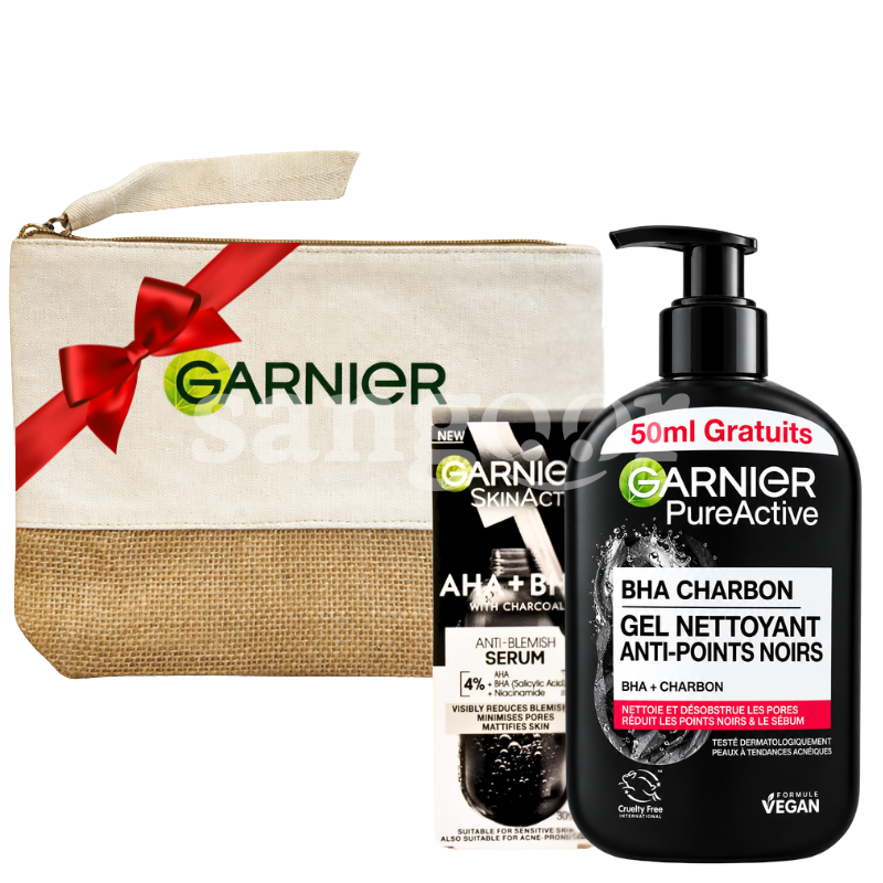 PACK GARNIER SERUM VISAGE 30ML CHARCOAL +GEL NETTOYANT CHARBON 200ML +TROUSSE GRATUIT PACK-GARNIER-SERUM-VISAGE-30ML-CHARCOAL-GEL-NETTOYANT-CHARBON-200ML-TROUSSE-GRATUIT Prix Tunisie
