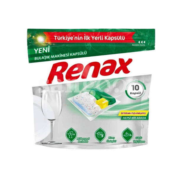 RENAX-CAPSULE-LAVE-VAISSELLE-10PCS.png.Prix Tunisie