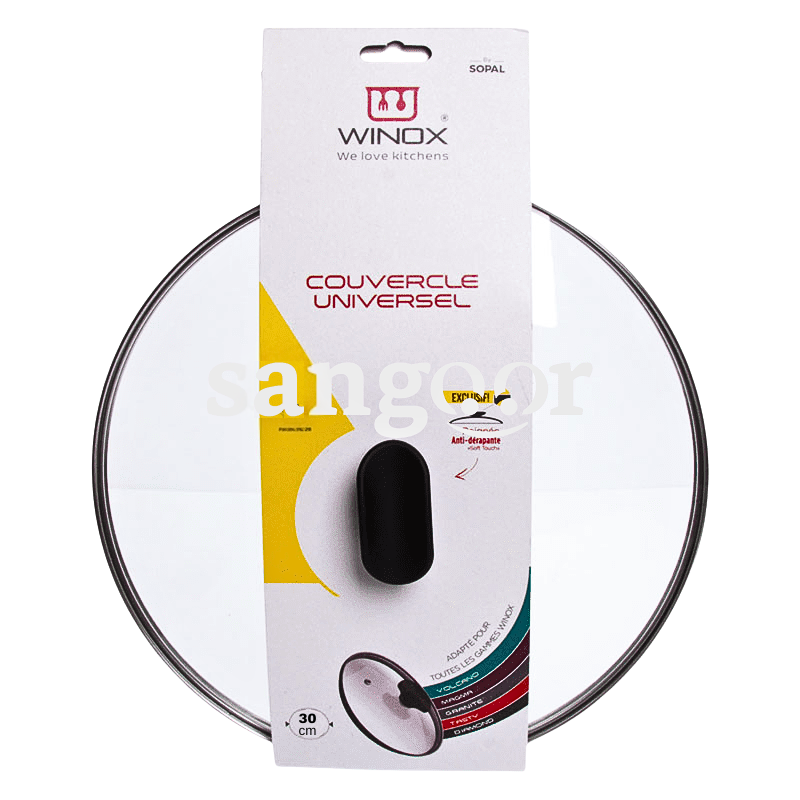 WINOX COUVERCLE EN VERRE 30CM DIAMOND WINOX-COUVERCLE-EN-VERRE-30CM-DIAMOND.png.Prix Tunisie
