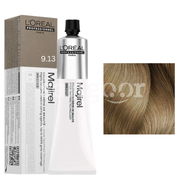 MAJIREL-TEINTURE-N9.13-BLOND-TRES-CLAIR-CENDRE-DORE.png.Prix Tunisie