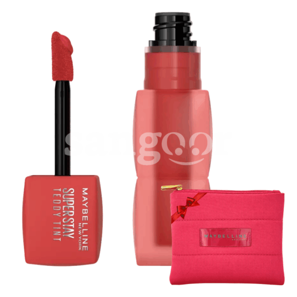 MAYBELLINE-GLOSS-SUPERSTAY-TEDDY-TINT-N30-COQUETTICH-TROUSSE-GRATUITE.png.Prix Tunisie