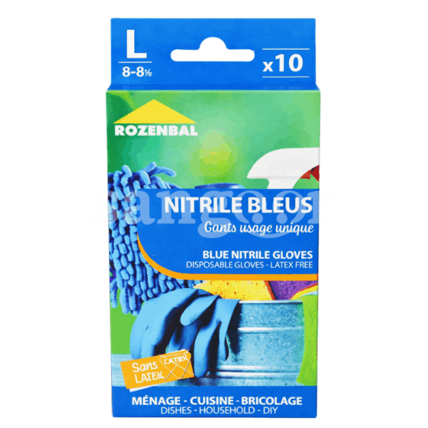 ROZENBAL-GANTS-DE-MENAGE-NITRILE-BLEU-L-10PCS.png Prix Tunisie