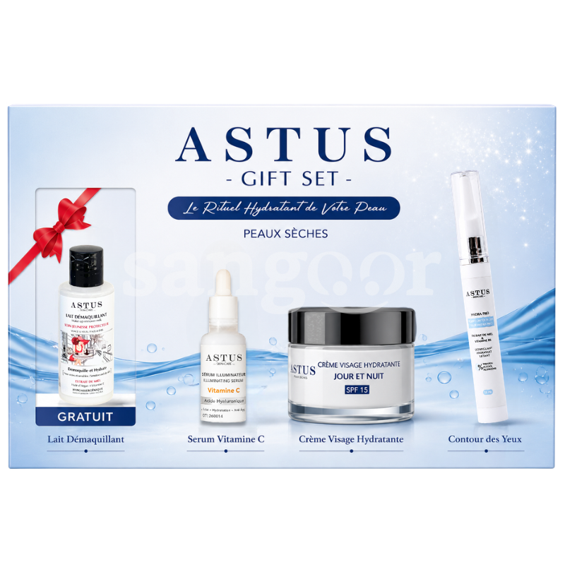ASTUS COFFRET SOIN VISAGE 4PCS PEAUX SECHES ASTUS COFFRET SOIN VISAGE 4PCS PEAUX SECHES Prix Tunisie