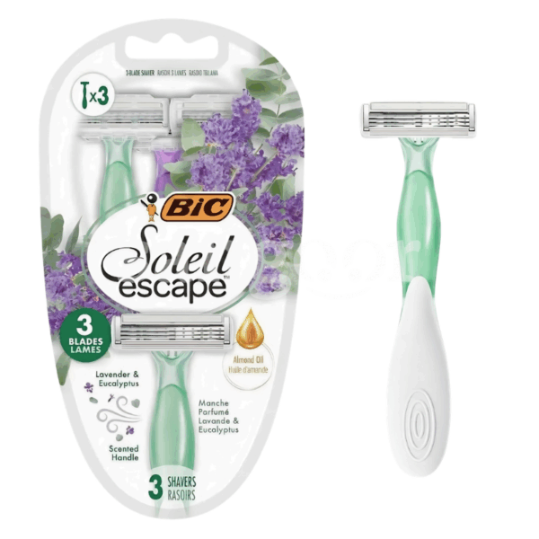 BIC RASOIR SOLEIL ESCAPE 3PCS 3LAMES LAVANDE EUCALYPTUS Prix Tunisie