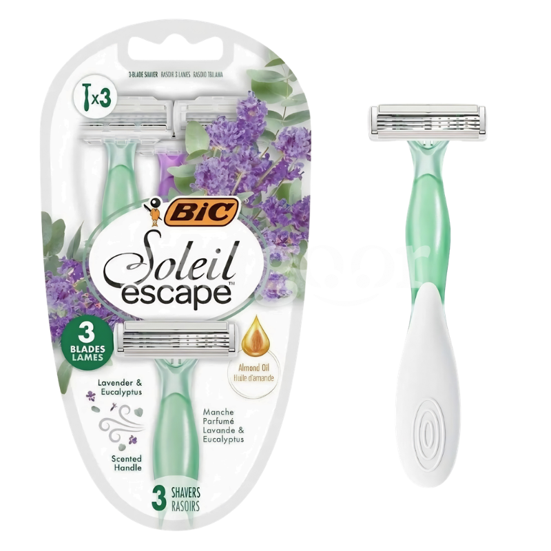BIC RASOIR SOLEIL ESCAPE 3PCS 3LAMES LAVANDE EUCALYPTUS BIC RASOIR SOLEIL ESCAPE 3PCS 3LAMES LAVANDE EUCALYPTUS Prix Tunisie
