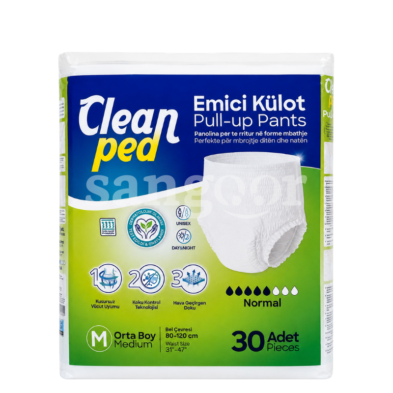 CLEAN PED COUCHE ADULTE PANTS MEDIUM 30PCS CLEAN PED COUCHE ADULTE PANTS MEDIUM 30PCS Prix Tunisie
