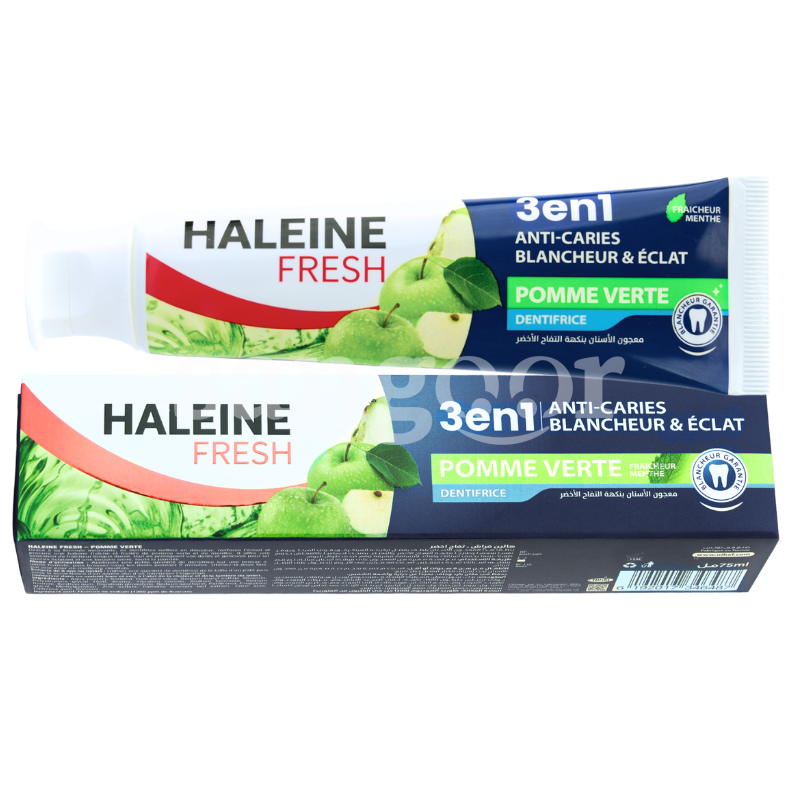 HALEINE FRESH DENTIFRICE 75ML POMME VERTE HALEINE FRESH DENTIFRICE 75ML POMME VERTE Prix Tunisie