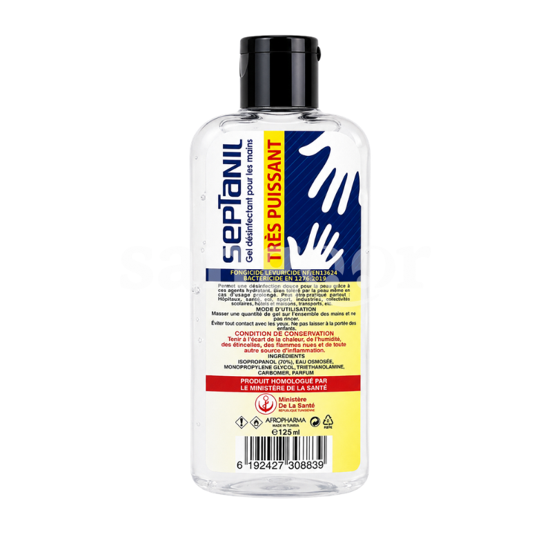 SEPTANIL GEL ANTIBACTERIE 125ML SEPTANIL GEL ANTIBACTERIE 125ML Prix Tunisie