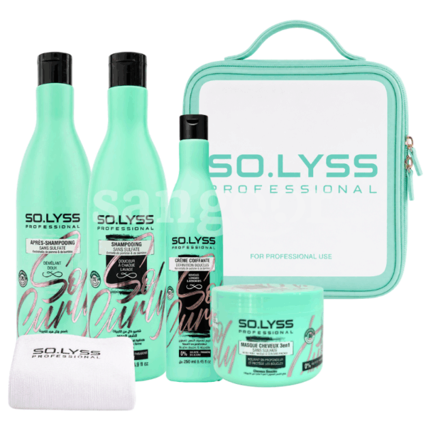 SOLYSS PACK SO CURLY 4PCS +SERVIETTE +TROUSSE Prix Tunisie