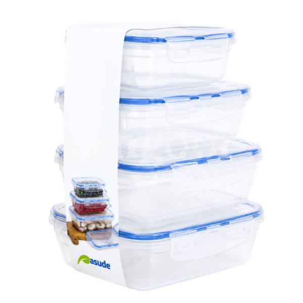 ASUDE BOITES ALIMENTAIRES RECTANGULAIRES 4PCS AIRTIGHT Prix Tunisie