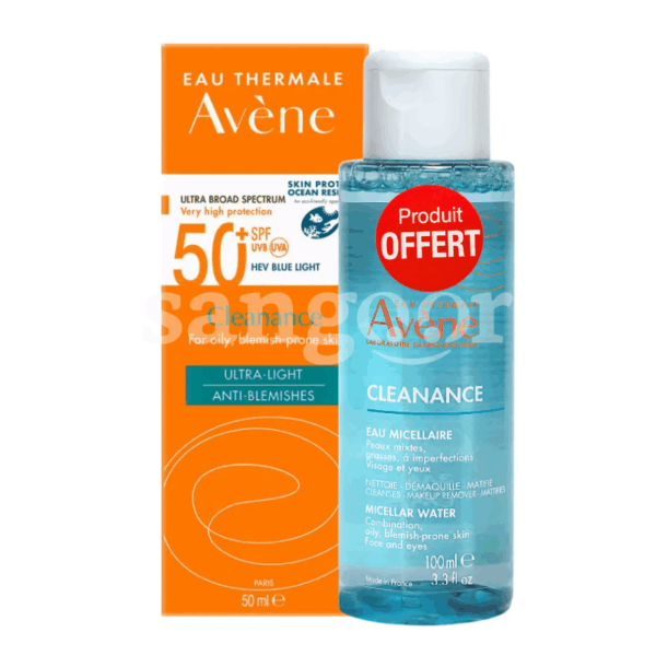 AVENE CLEANANCE SPF50+ 50ML +EAU MICELLAIRE 100ML GRATUIT Prix Tunisie