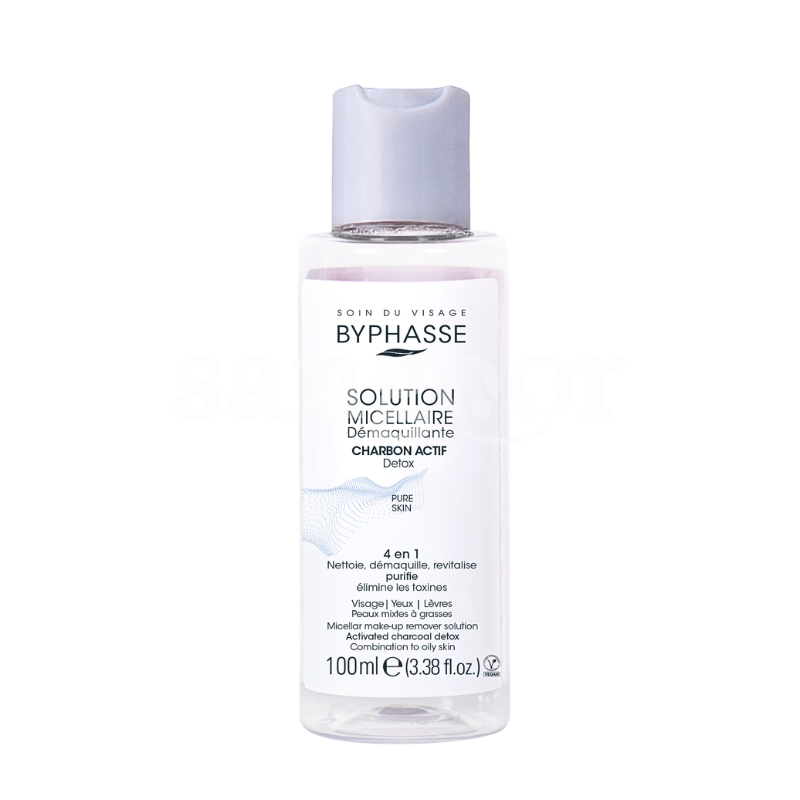 BYPHASSE EAU MICELAIRE 100ML CHARBON ACTIF BYPHASSE EAU MICELAIRE 100ML CHARBON ACTIF Prix Tunisie