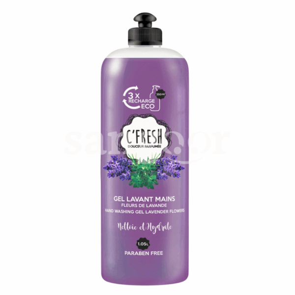 C FRESH SAVON LIQUIDE 1050ML FLEURS DE LAVANDE Prix Tunisie