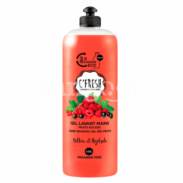 C FRESH SAVON LIQUIDE 1050ML FRUITS ROUGES Prix Tunisie