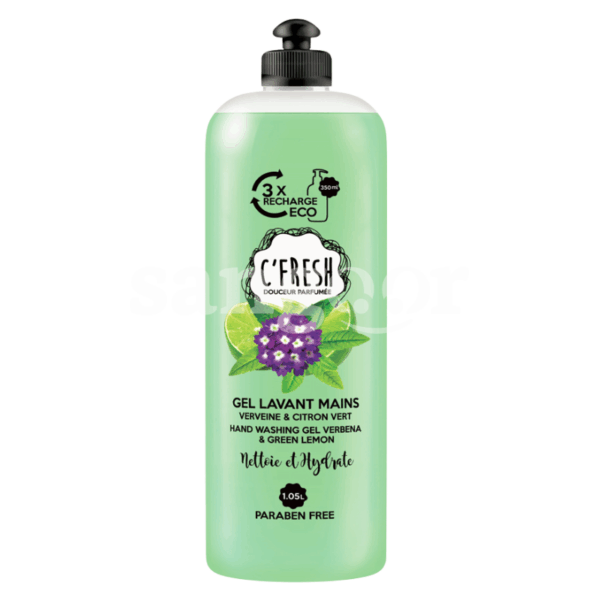 C FRESH SAVON LIQUIDE 1050ML VERVEINE CITRON VERT Prix Tunisie