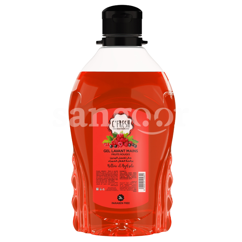 C FRESH SAVON LIQUIDE 3L FRUITS ROUGES C FRESH SAVON LIQUIDE 3L FRUITS ROUGES Prix Tunisie