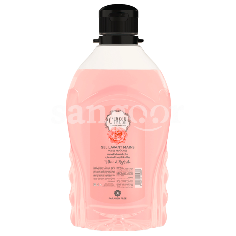 C FRESH SAVON LIQUIDE 3L ROSES FRAICHES C FRESH SAVON LIQUIDE 3L ROSES FRAICHES Prix Tunisie