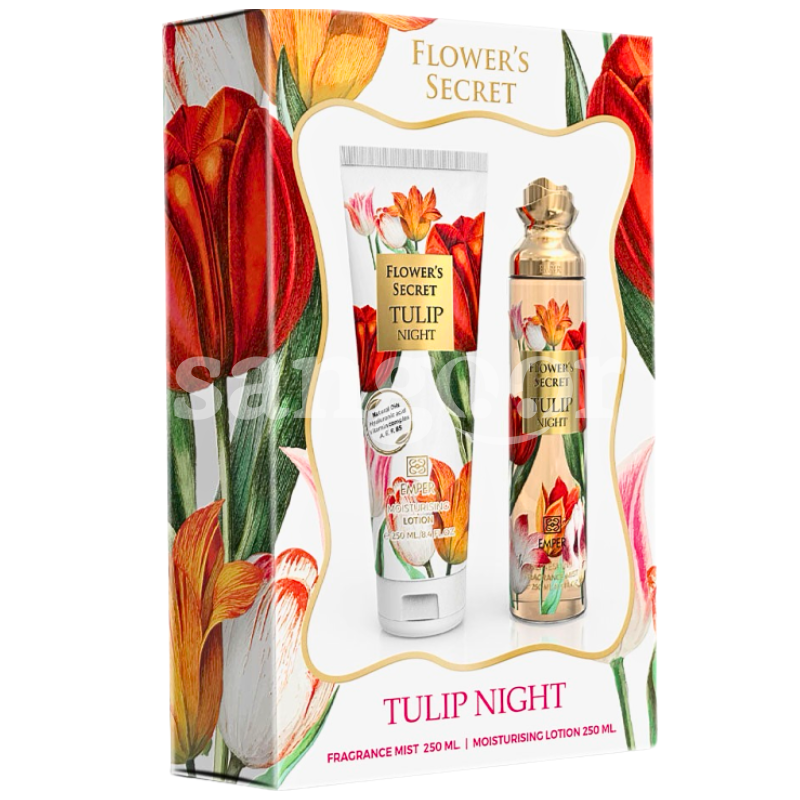 EMPER COFFRET BODY MIST+LOTION 250ML TULIP NIGHT- EMPER COFFRET BODY MIST+LOTION 250ML TULIP NIGHT Prix Tunisie