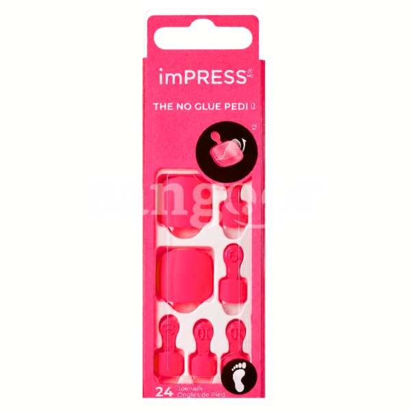 KISS FAUX ONGLES PIEDS IMPRESS 24PCS SELFIE SUNDAY Prix Tunisie