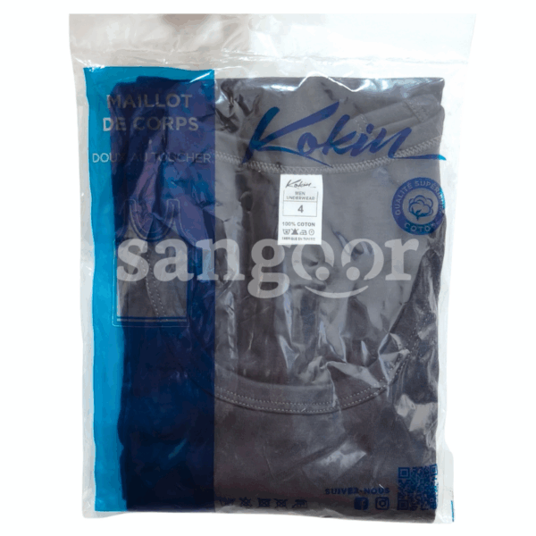 KOKIN TRICOT DE CORPS HOMME GRIS L Prix Tunisie