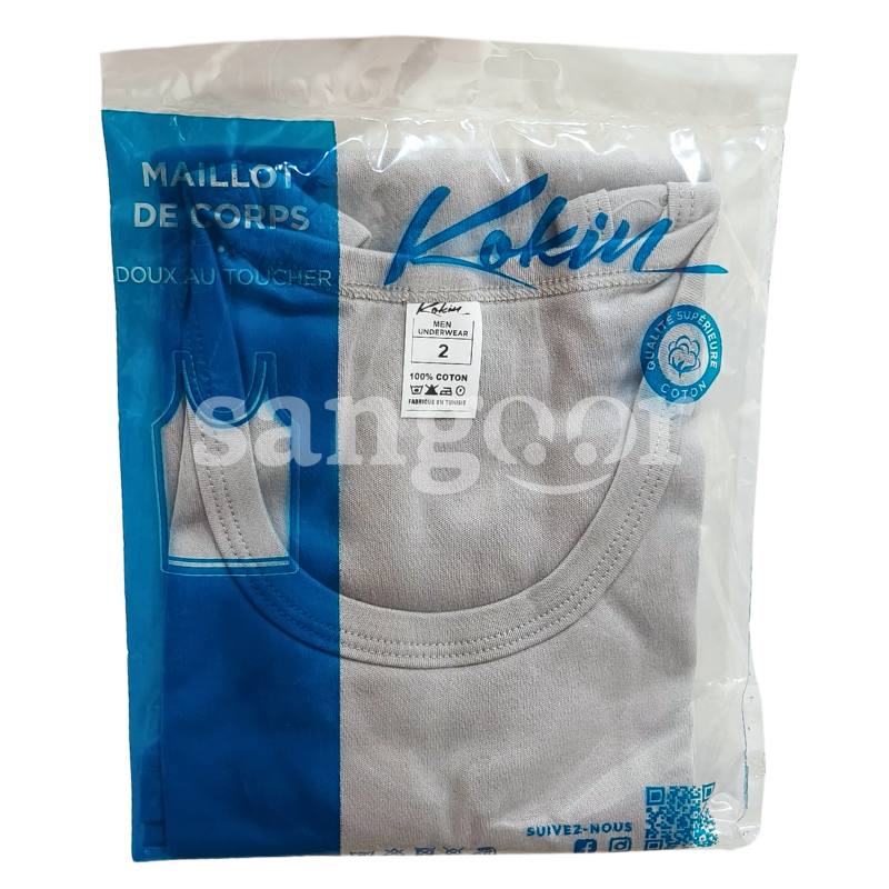 KOKIN TRICOT DE CORPS HOMME GRIS S KOKIN TRICOT DE CORPS HOMME GRIS S Prix Tunisie