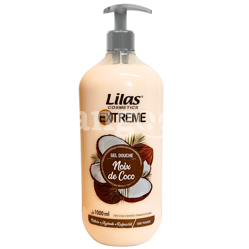 LILAS GEL DOUCHE 1L EXTREME NOIX DE COCO- LILAS GEL DOUCHE 1L EXTREME NOIX DE COCO Prix Tunisie