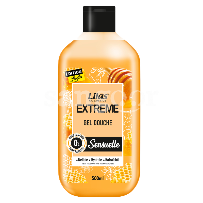 LILAS GEL DOUCHE 500ML EXTREME SENSUEL LILAS GEL DOUCHE 500ML EXTREME SENSUEL Prix Tunisie