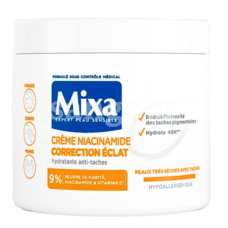 MIXA CREME HYDRATANTE 400ML NIACINAMIDE ANTI TACHES MIXA CREME HYDRATANTE 400ML NIACINAMIDE ANTI TACHES Prix Tunisie