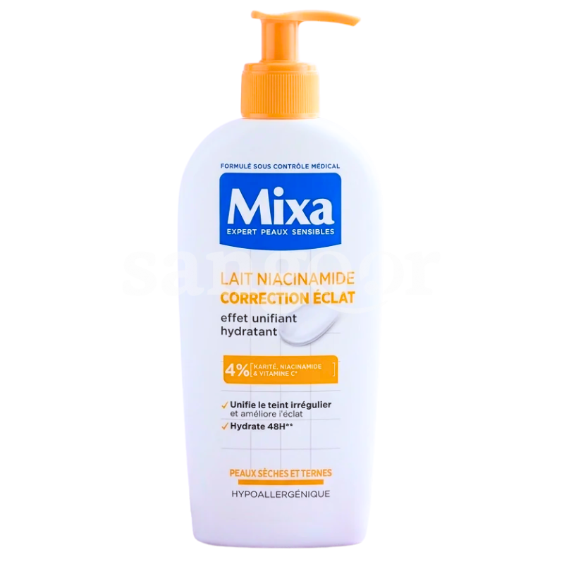 MIXA LAIT DE CORPS 250ML NIACINAMIDE MIXA LAIT DE CORPS 250ML NIACINAMIDE Prix Tunisie