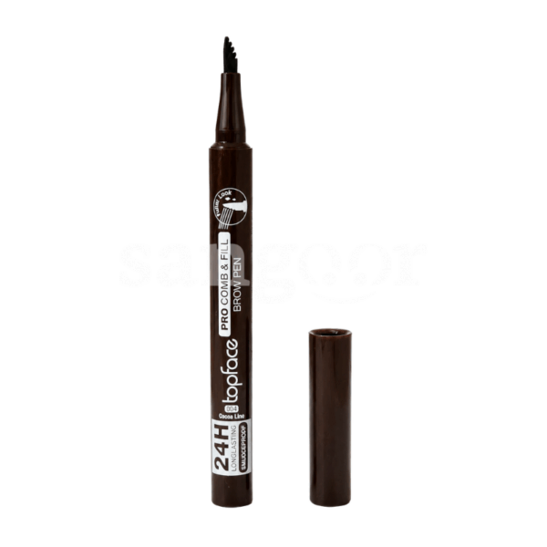 TOPFACE EYEBROW FEUTRE PRO COMB AND FILL N004 COCOA LINE Prix Tunisie