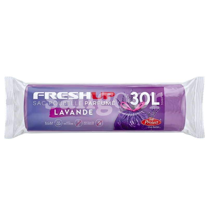 TOPPROTECT SAC POUBELLE 55-60CM 30L LAVANDE TOPPROTECT SAC POUBELLE 55/60CM 30L LAVANDE Prix Tunisie