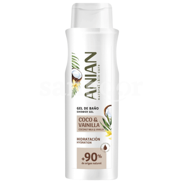 ANIAN GEL DOUCHE LAIT 750ML COCO ET VANILLE Prix Tunisie