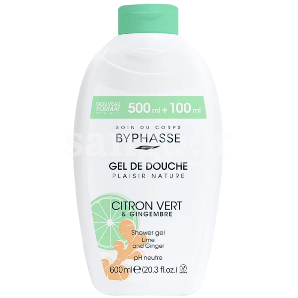 BYPHASSE GEL DOUCHE 600ML CITRON VERT GINGEMBRE Prix Tunisie