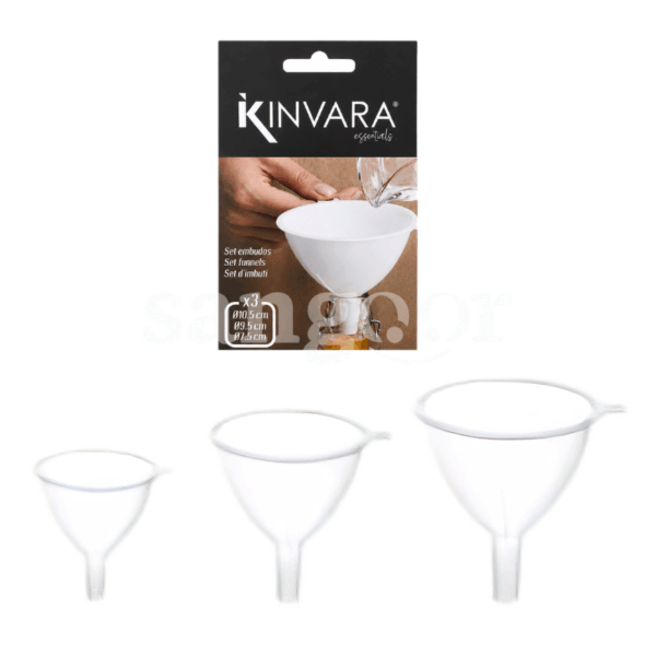KINVARA ENTONNOIRS TRANSPARENTS 3PCS Prix Tunisie