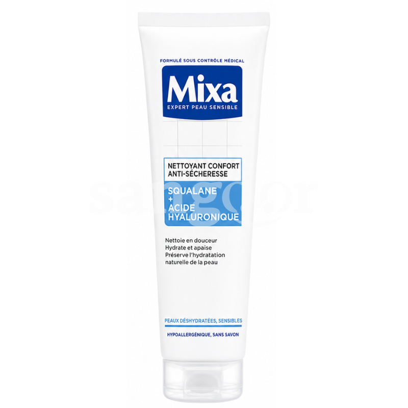 MIXA GEL NETTOYANT ANTI SECHERESSE 150ML ACIDE HYALURONIQUE MIXA GEL NETTOYANT ANTI SECHERESSE 150ML ACIDE HYALURONIQUE Prix Tunisie