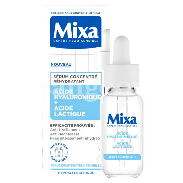 MIXA SERUM REHYDRATANT 30ML ACIDE HYALURONIQUE ACIDE LACTIQUE Prix Tunisie