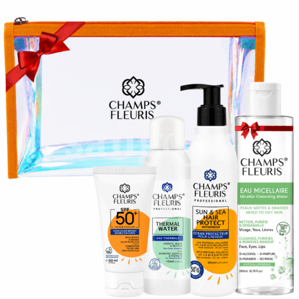 PACK CHAMPS FLEURIS 1 +EAU MICELLAIRE 260ML GRATUIT +TROUSSE OFFERT Prix Tunisie