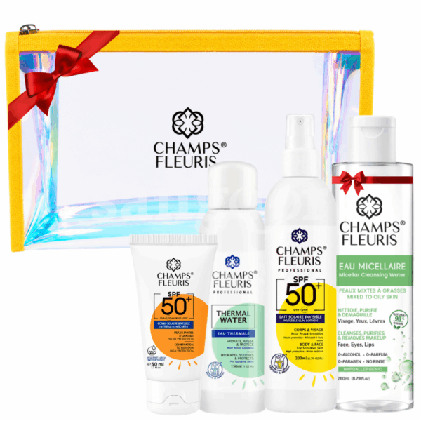 PACK CHAMPS FLEURIS 2 +EAU MICELLAIRE 260ML GRATUIT +TROUSSE OFFERT Prix Tunisie