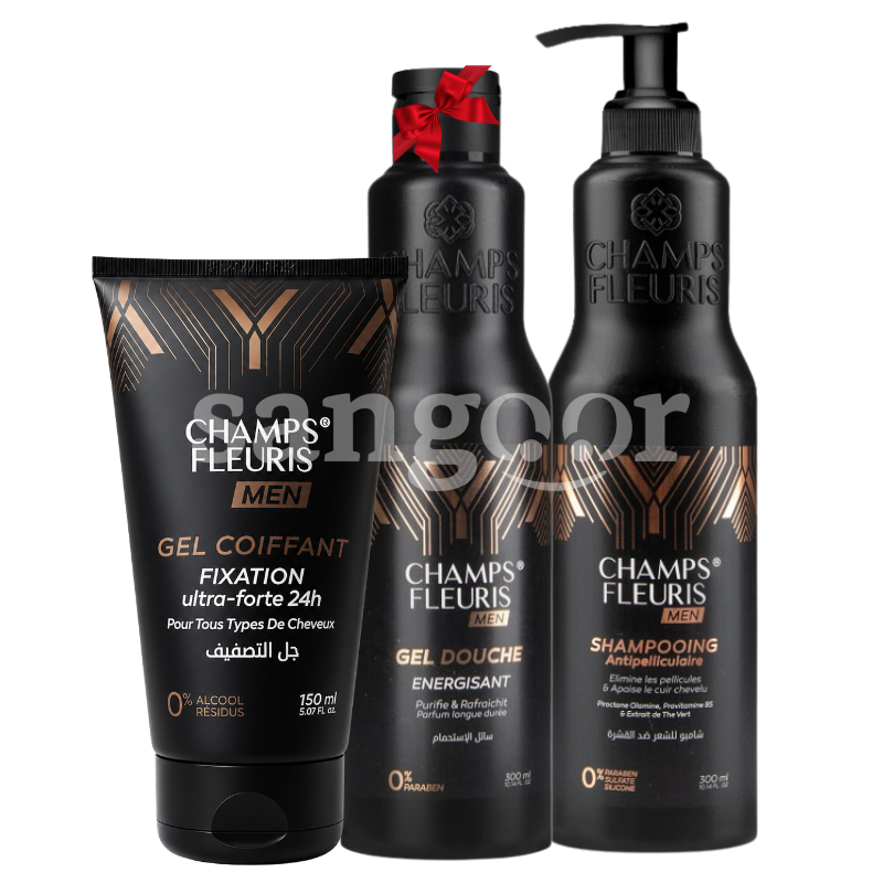 PACK CHAMPS FLEURIS SHAMPOING +GEL COIFFANT MEN +GEL DOUCHE MEN GRATUIT PACK CHAMPS FLEURIS SHAMPOING +GEL COIFFANT MEN +GEL DOUCHE MEN GRATUIT Prix Tunisie