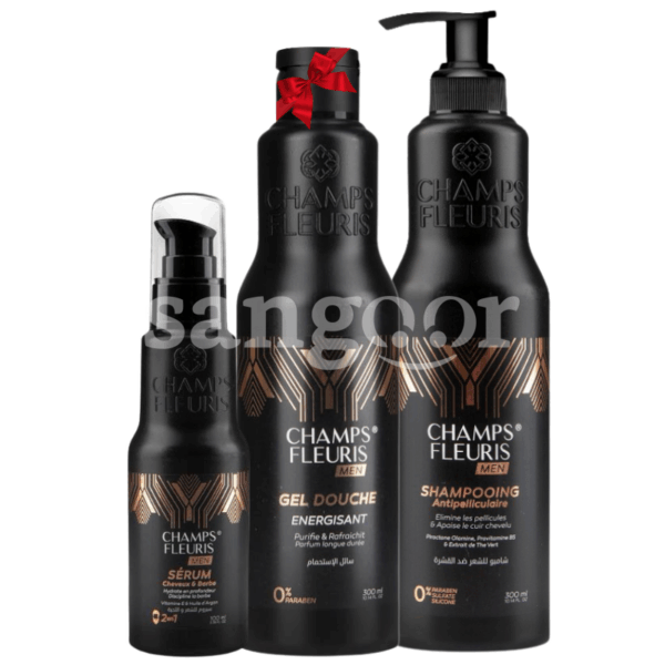 PACK CHAMPS FLEURIS SHAMPOING +SERUM MEN +GEL DOUCHE MEN GRATUIT Prix Tunisie