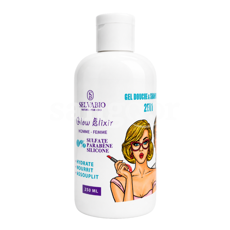 SELVABIO SHAMPOING ET GEL DOUCHE 250ML GLOW ELIXIR SELVABIO SHAMPOING ET GEL DOUCHE 250ML GLOW ELIXIR Prix Tunisie