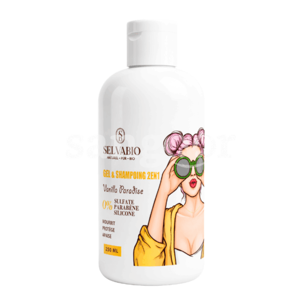 SELVABIO SHAMPOING ET GEL DOUCHE 250ML VANILLA PARADISE Prix Tunisie
