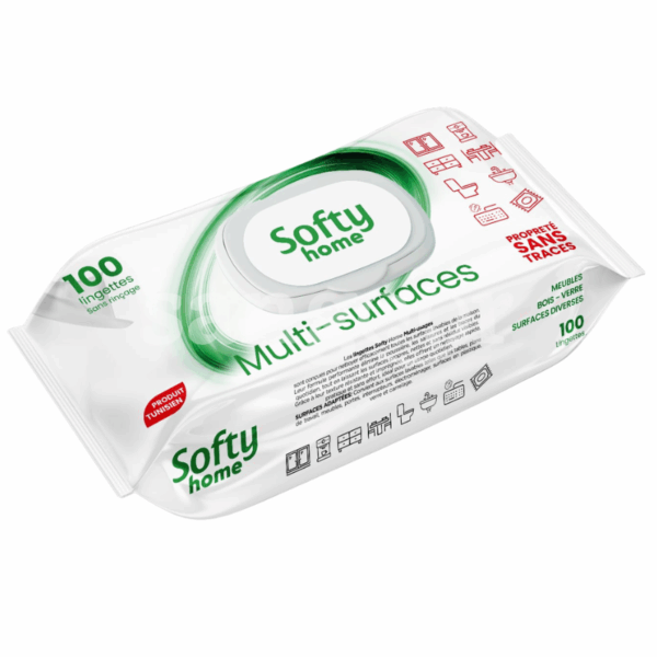 SOFTY LINGETTES 100PCS MULTI SURFACE Prix Tunisie