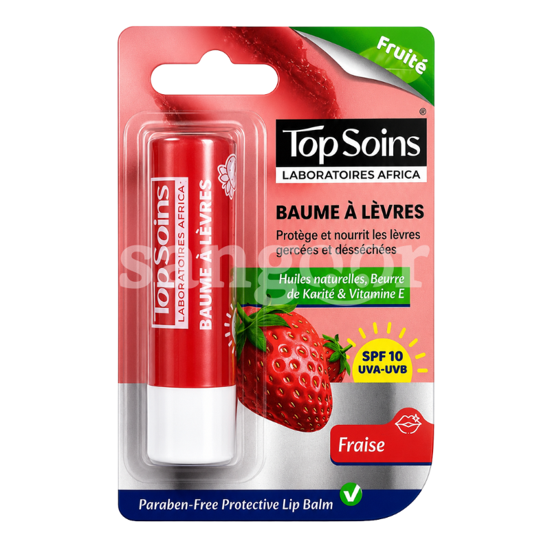 TOP SOINS BAUME A LEVRES FRAISE TOP SOINS BAUME A LEVRES FRAISE Prix Tunisie