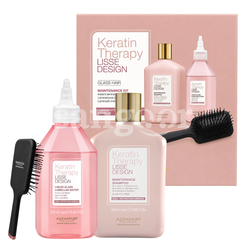 ALFAPARF KIT SHAMPOING 250ML +EAU LAMELLAIRE 250ML KERATIN THERAPY +BROSSE ALFAPARF KIT SHAMPOING 250ML +EAU LAMELLAIRE 250ML KERATIN THERAPY +BROSSE Prix Tunisie