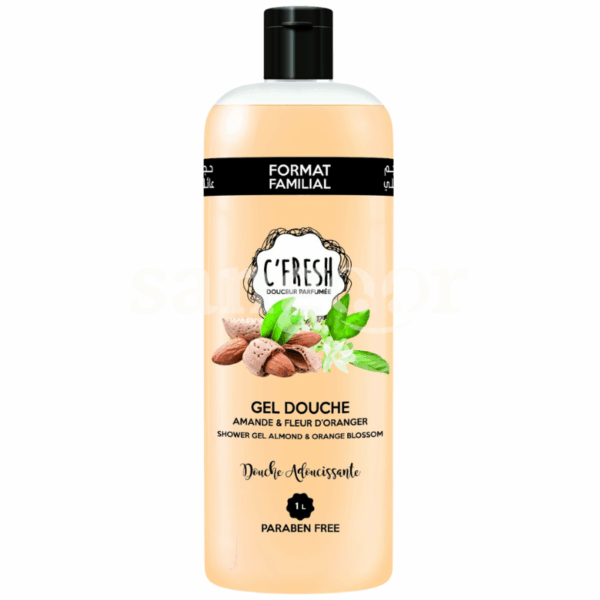 C FRESH GEL DOUCHE 1L AMANDES ET FLEUR D ORANGER Prix Tunisie